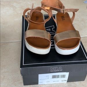 Rose gold MIA Ellen sandals